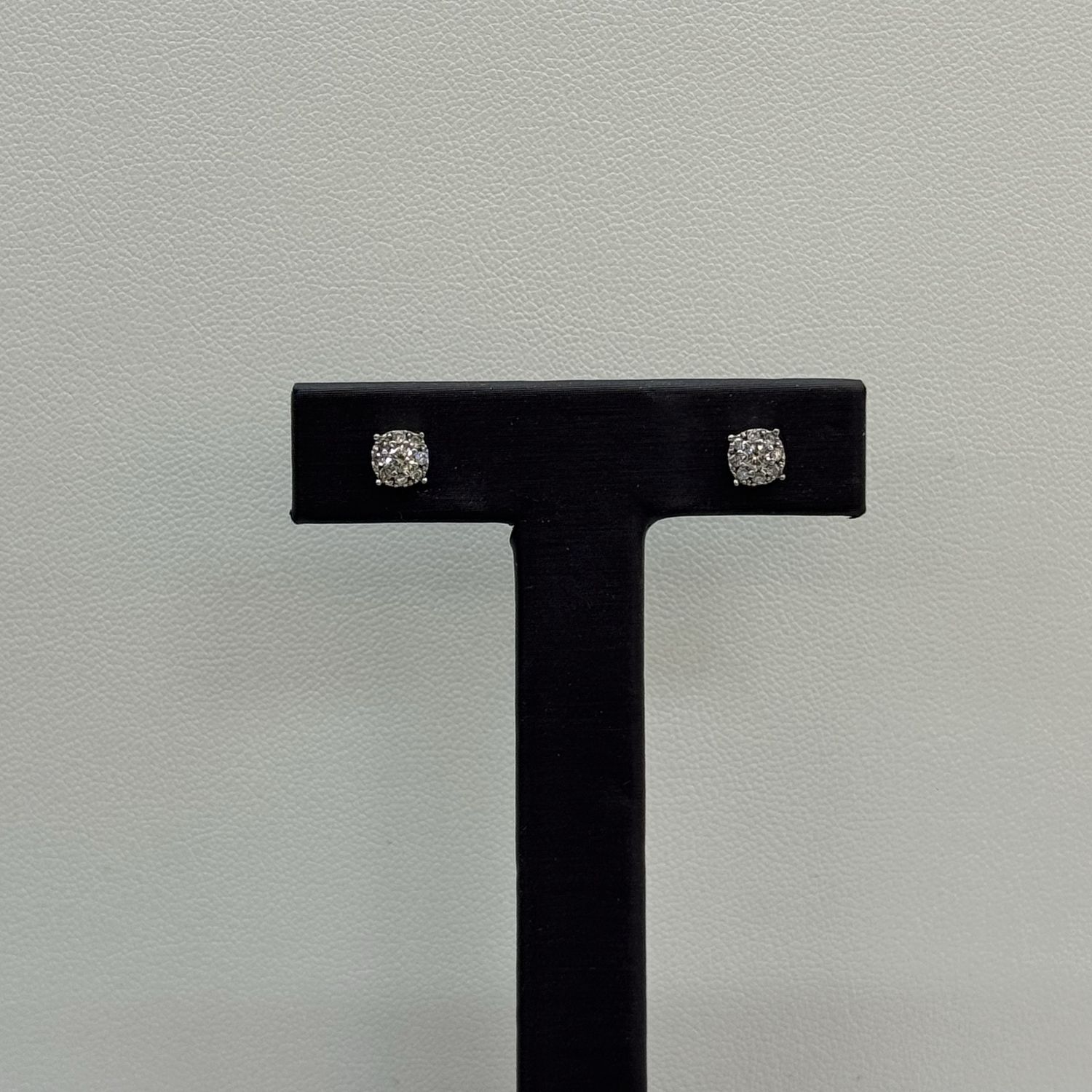 Dia Halo Stud Earrings Minis