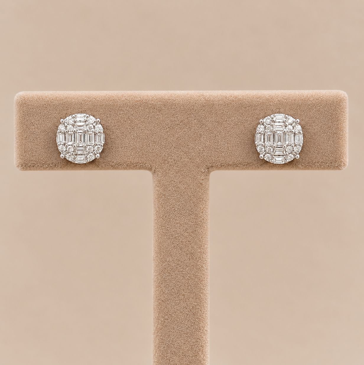 Diamond Halo Stud Earrings (0.25ct)