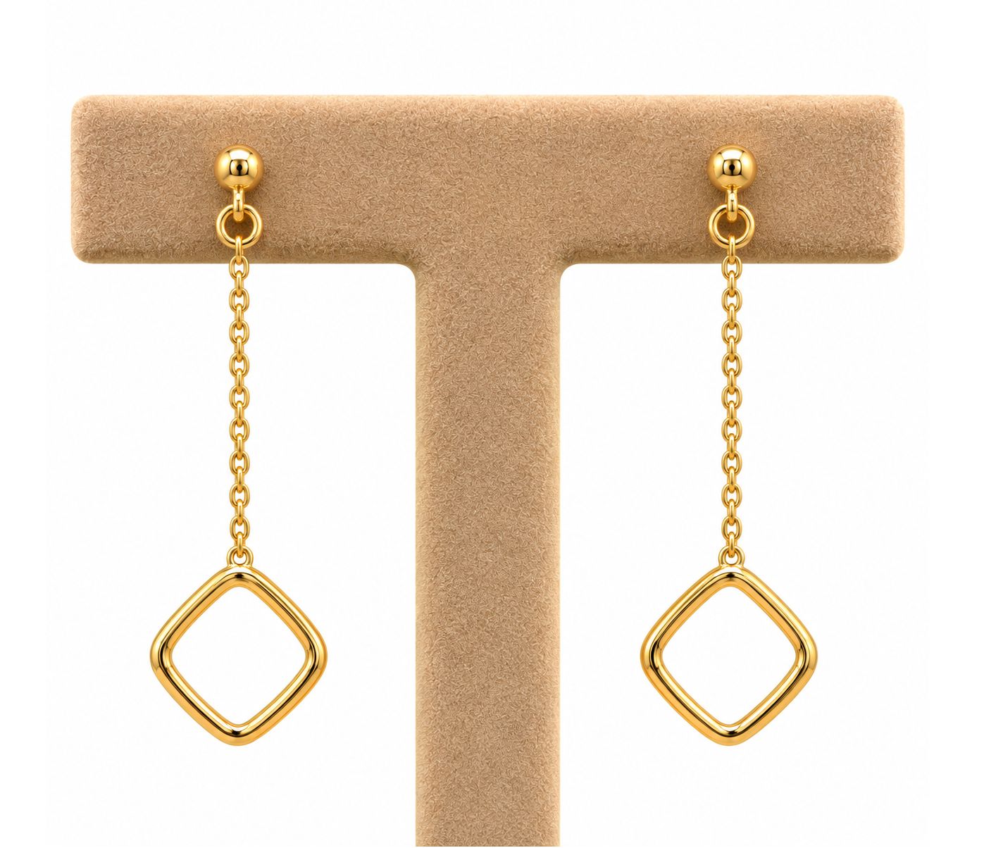 Drop Dangle Chain Earrings (1.2g)