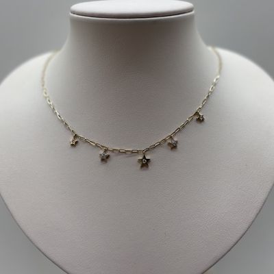 14KY Star Charm Necklace Bassali