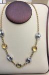 Citron White &amp; Gold Necklace