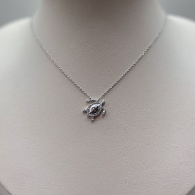 14KW Diamond Turtle Pendent Bassali