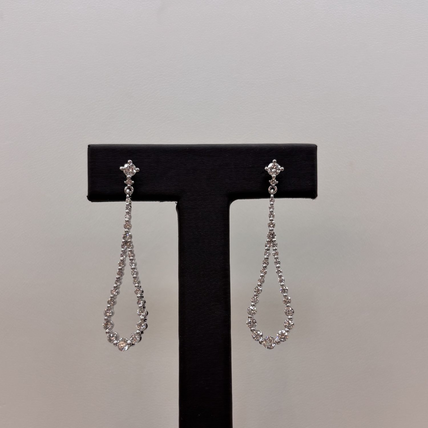 14KW Gabriel &amp; Co Diamond Chandelier Earrings