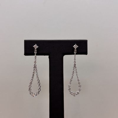 14KW Gabriel &amp; Co Diamond Chandelier Earrings