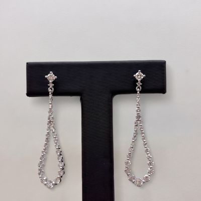 14KW Diamond Chandelier Earrings