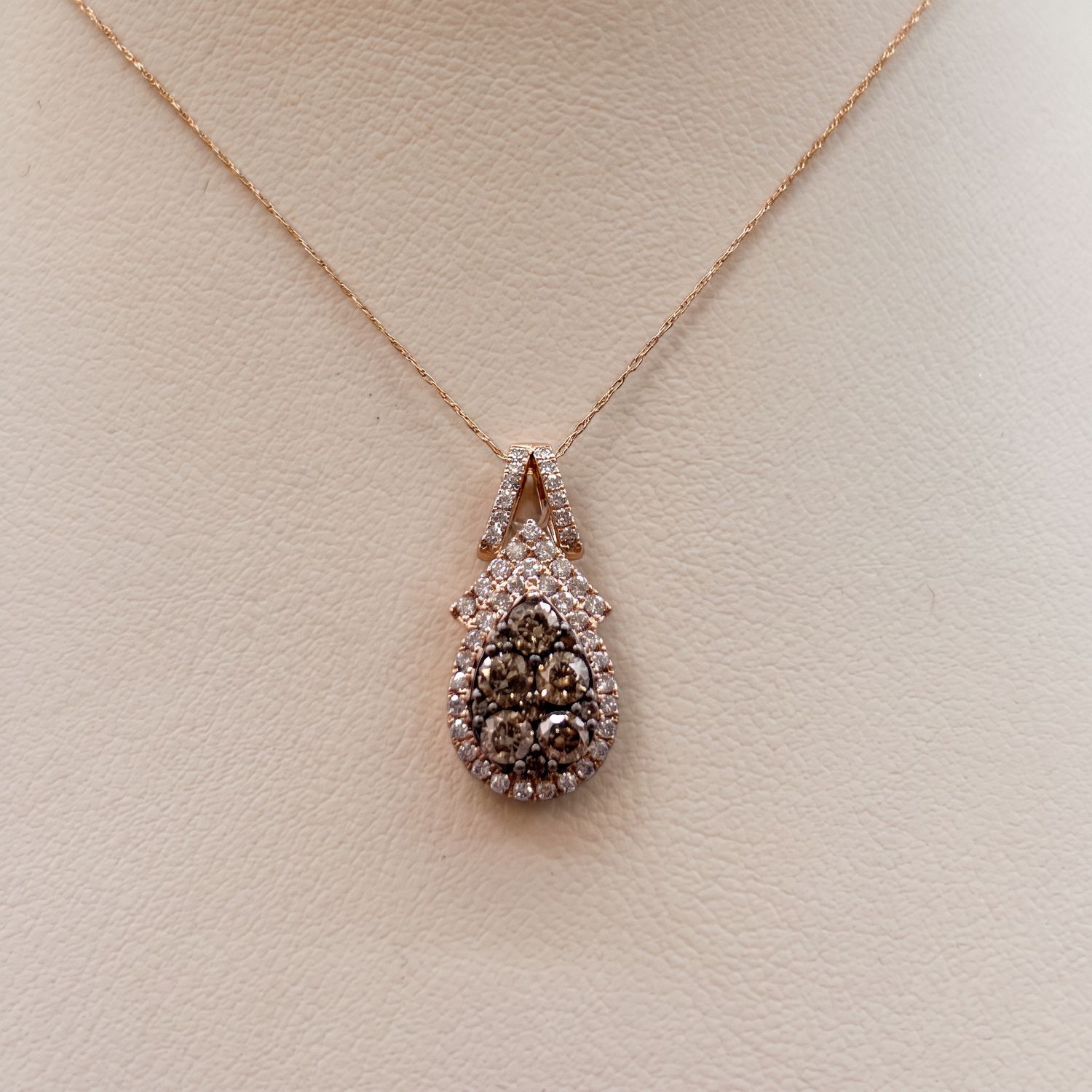 "Pineapple" Chocolate Diamond Pendant