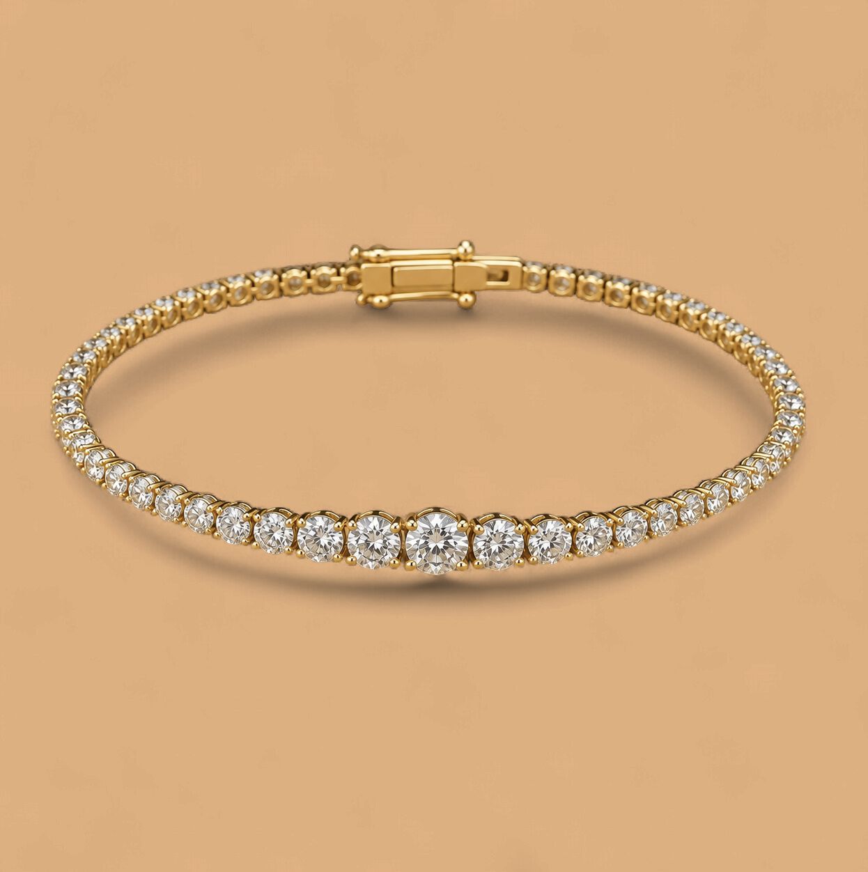 Graduated Diamond Tennis Bracelet