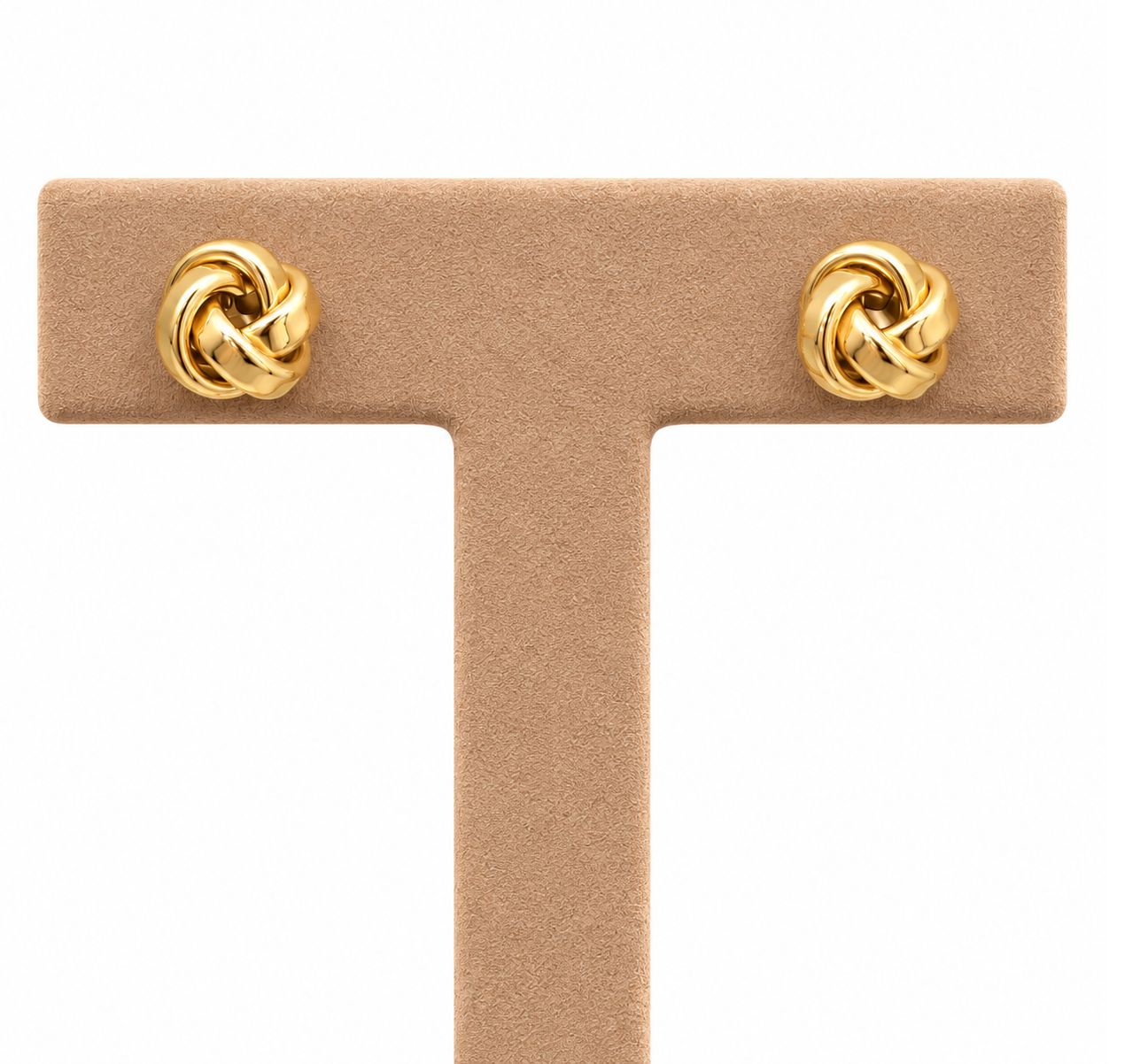 Knot Gold Stud Earrings (2.5g)