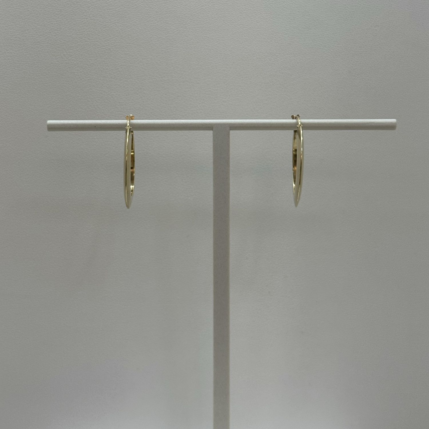 Gold Flat Hoop Earrings