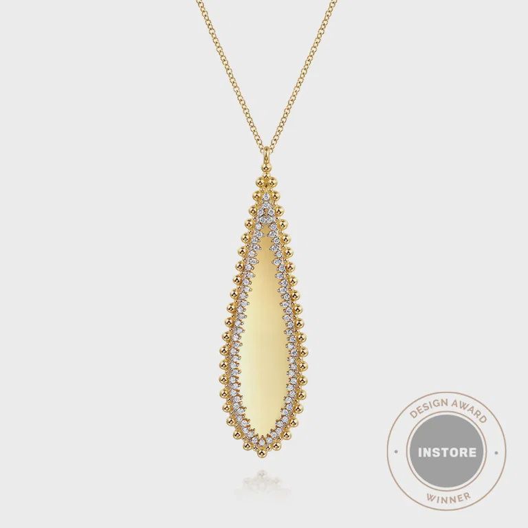 14K Yellow Gold Bujukan Diamond Necklace