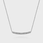 14K W.Gold Diamond Necklace