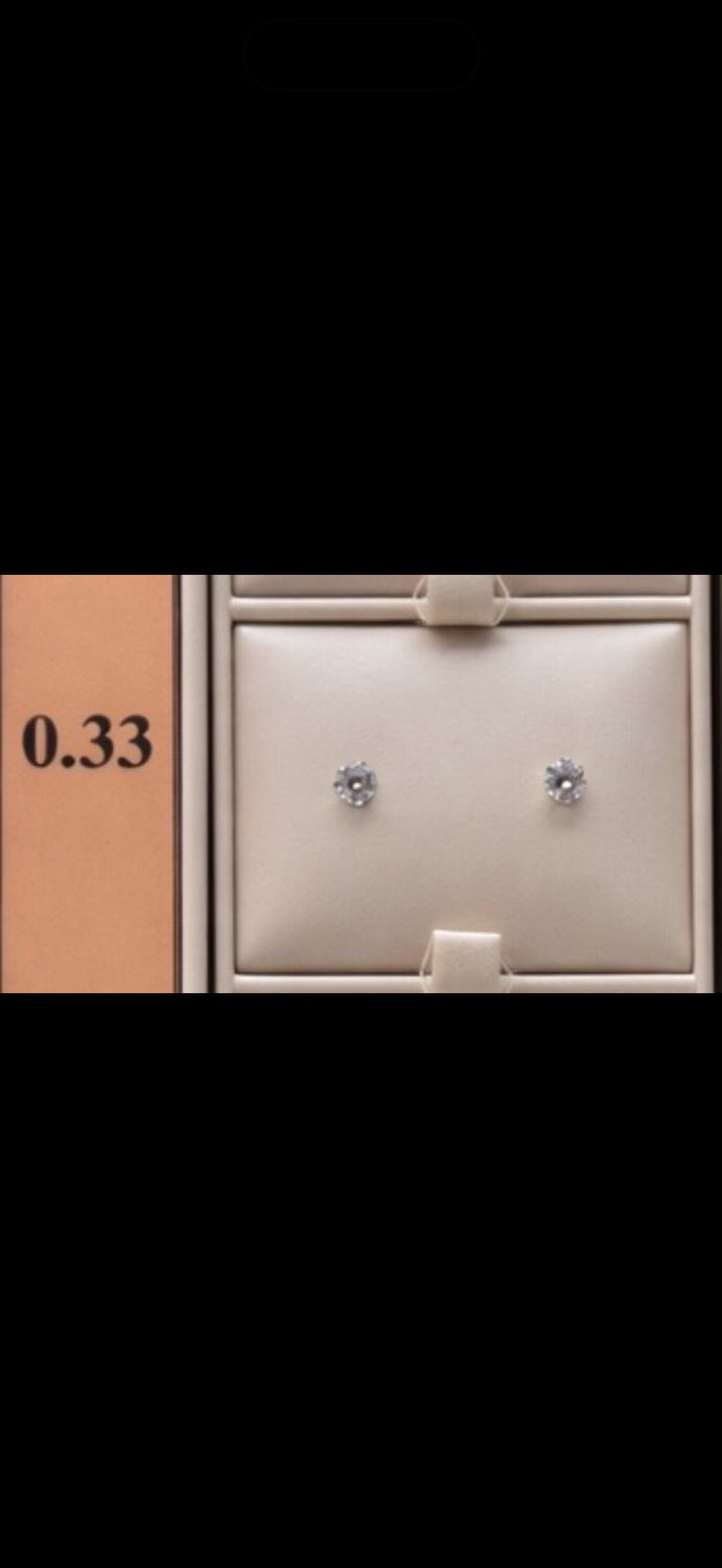 14KY 0.33ct Diamond Stud Earrings