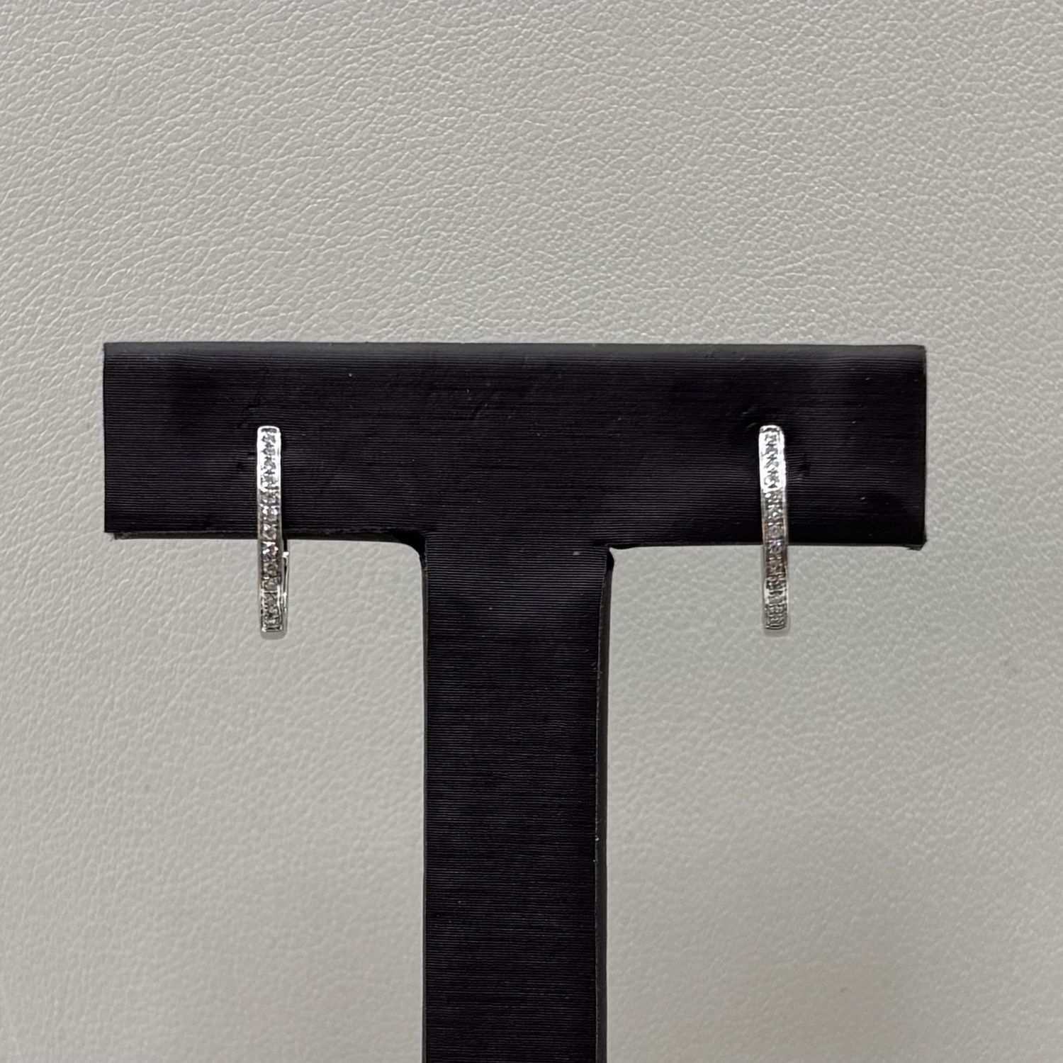 14KW Diamond (0.08ct) Huggie Earrings