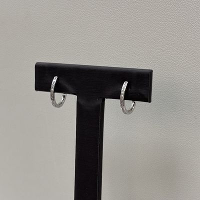 14KW Diamond (0.08ct) Huggie Earrings