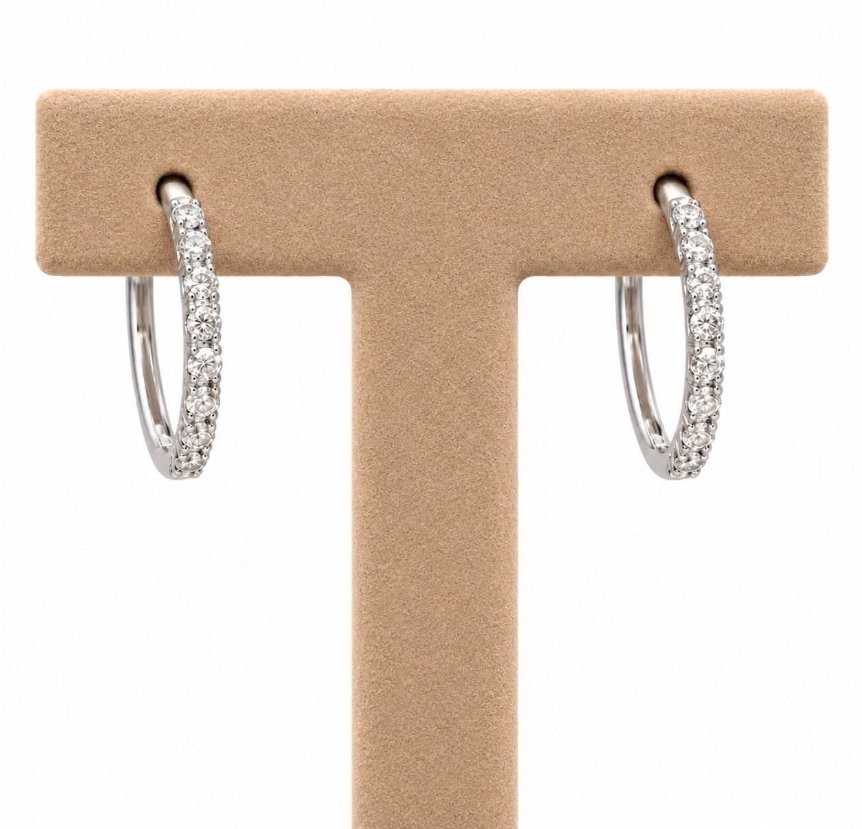 Diamond Hoop Earrings-Small (0.35tdw)