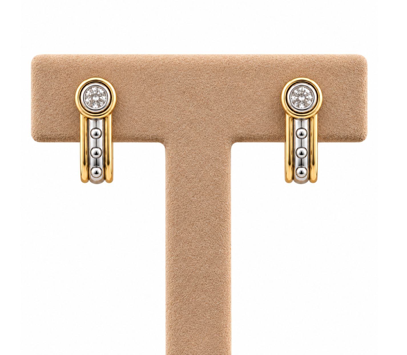 Two-Tone Diamond Mirage Earrings