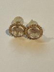 White Topaz Stud Earrings