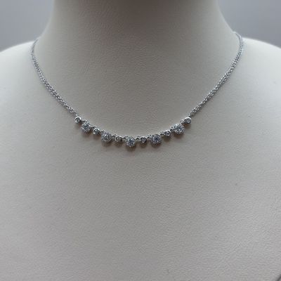 14KW Diamond Teardrop Necklace Bassali