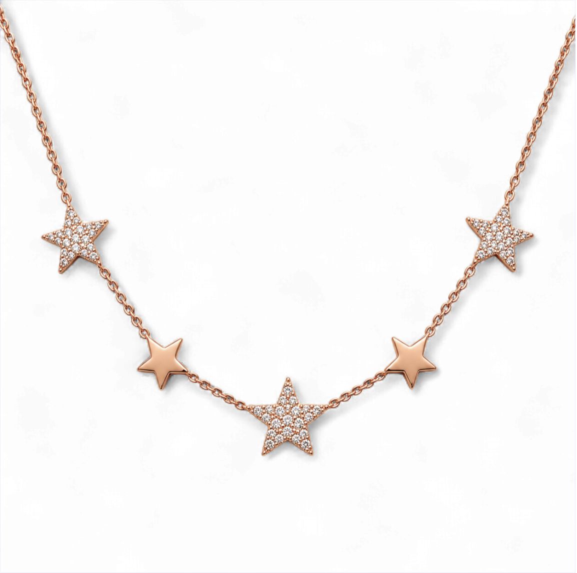 Star Diamond Dangle Necklace