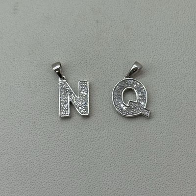 Letter Pendants CZ
