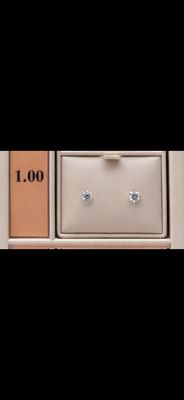14KW 1ct Diamond Stud Earrings