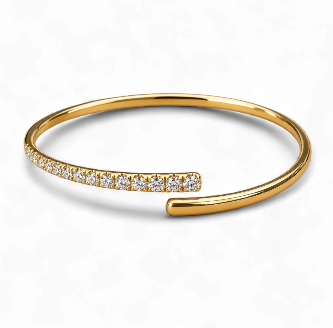 Bypass Diamond Bangle