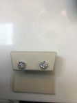 Dia Halo Stud Earrings.