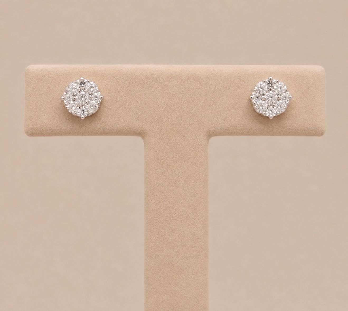 Diamond (0.50tdw) Halo Stud Earrings