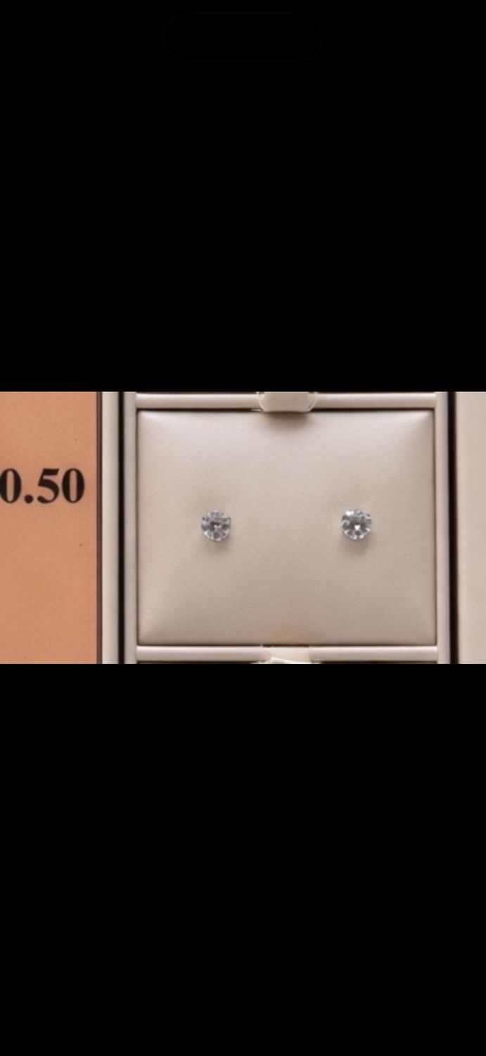 14KY 0.50ct Diamond Stud Earrings
