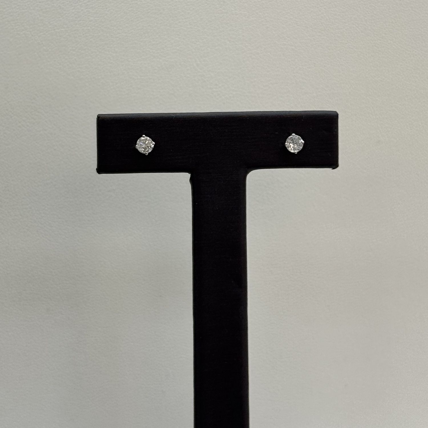 Diamond Stud. Earrings.