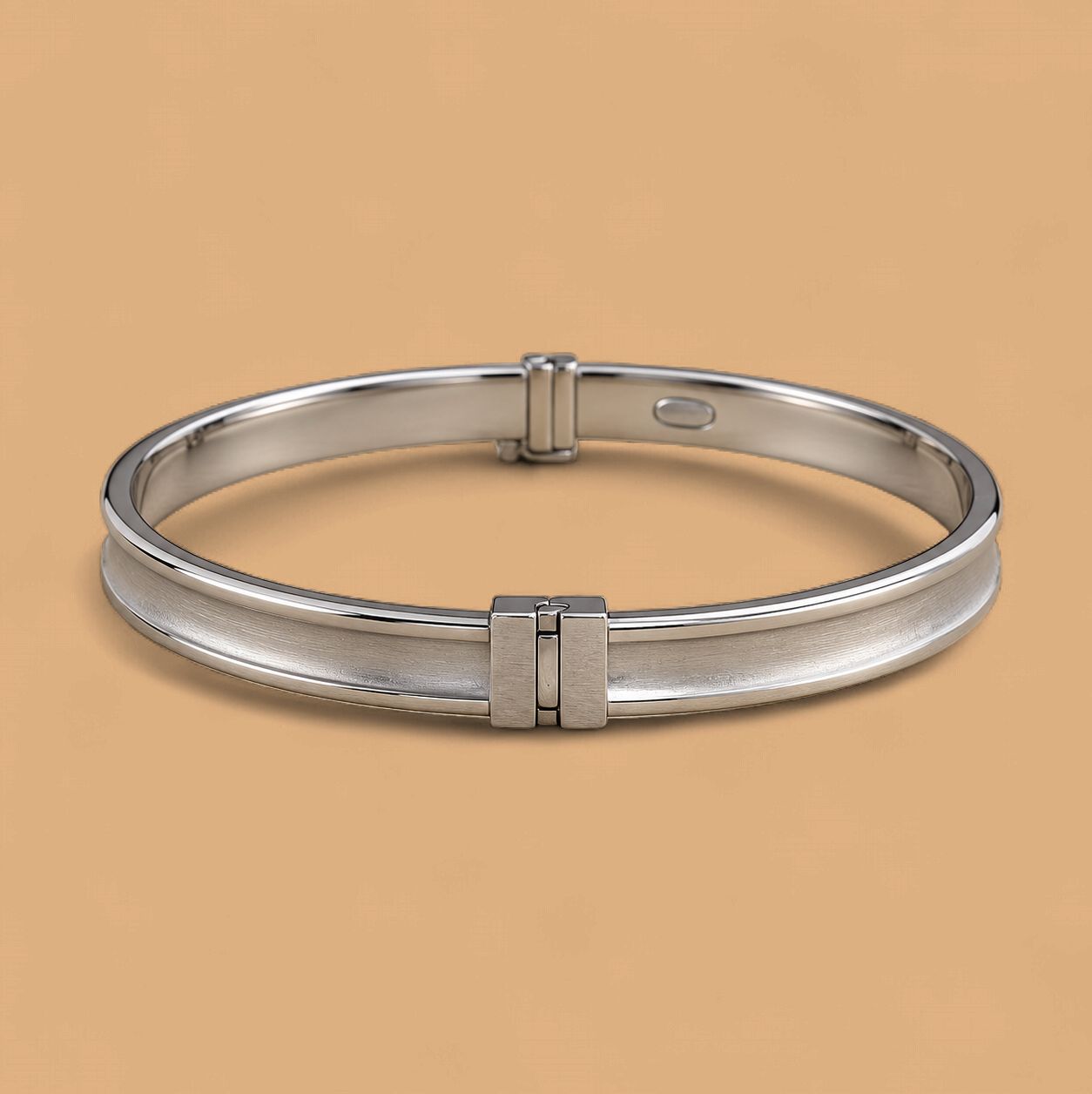 White Gold Matte Bangle (8.2g)