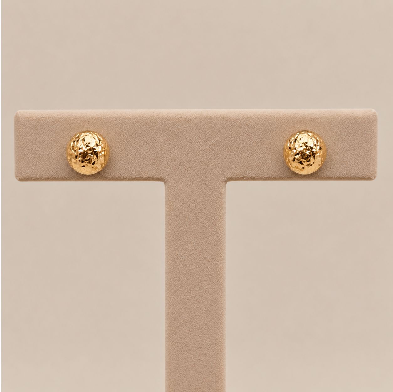 Medium Gold Stud Ball Earrings (1.1g)