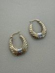 Gold Wing Hoop Earrings