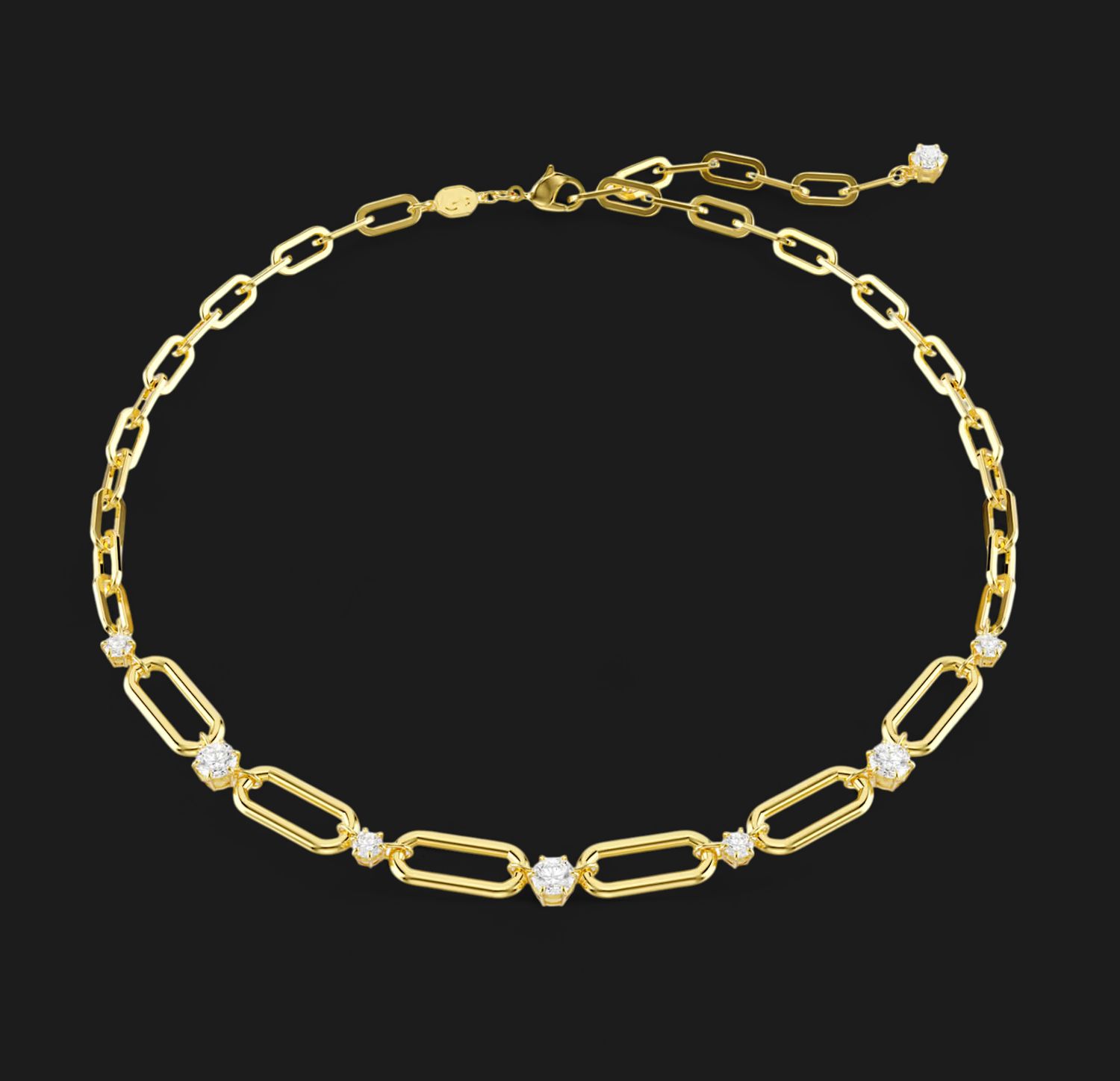 Constella Necklace, White, Gold Tone - 5683354