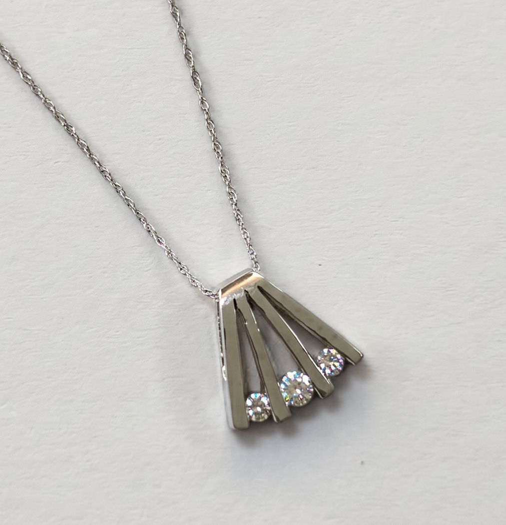 3-Stone Diamond Pendant