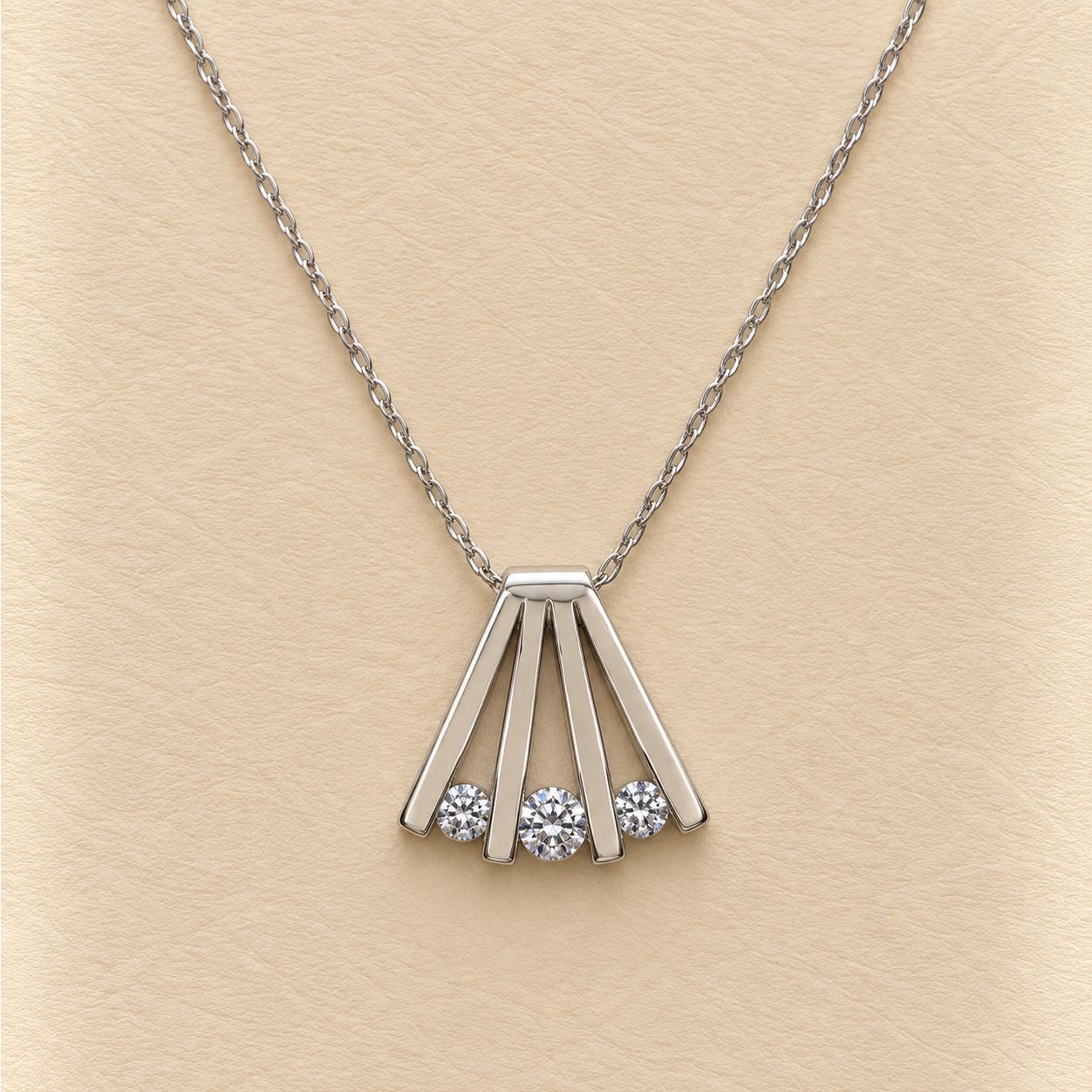 3-Stone Diamond Pendant