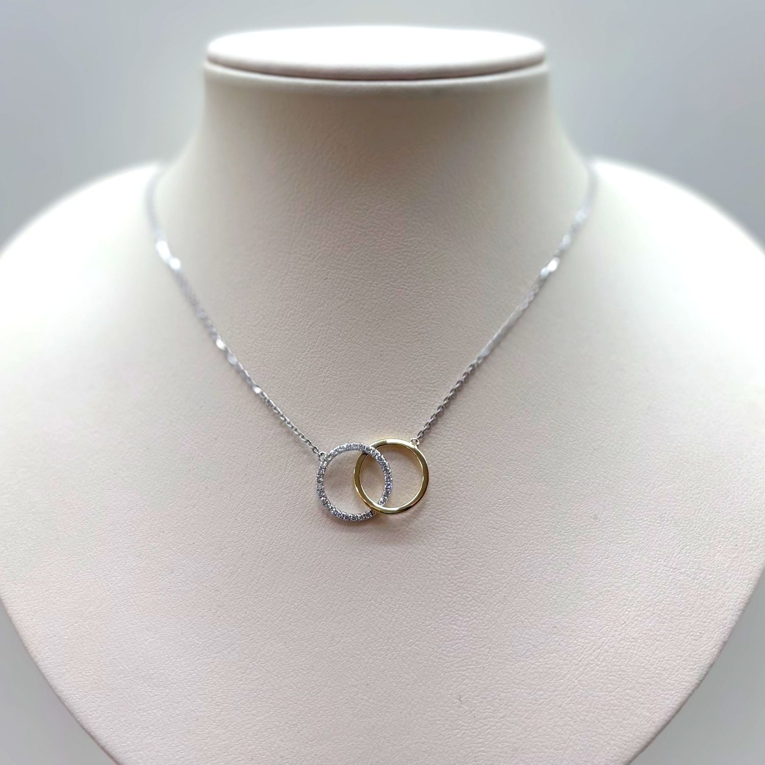 14KYW Two-Tone Olympia Necklace Bassali