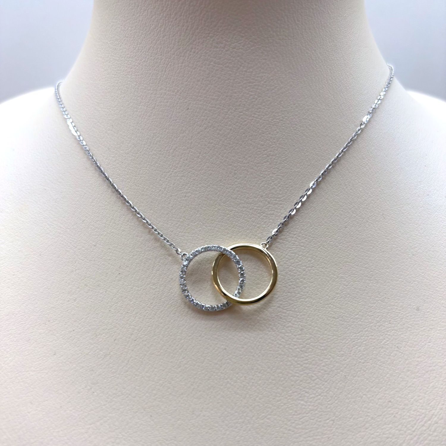 14KYW Two-Tone Olympia Necklace Bassali