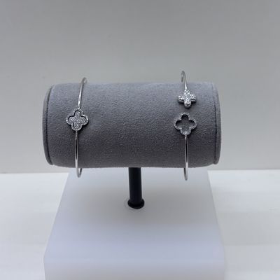14KW Clover Diamond Bangle Bassali