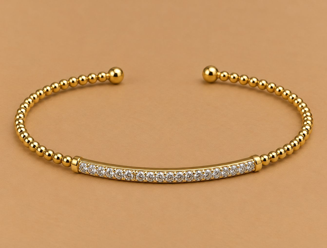 Diamond Bar Cuff Bangle Bracelet- Bujukan