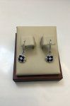 White Gold Sapphire &amp; Diamond Earring