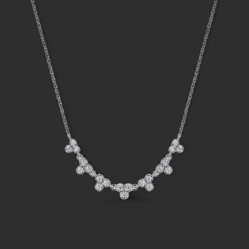 14KW Gabriel &amp; Co Diamond Teardrop Necklace