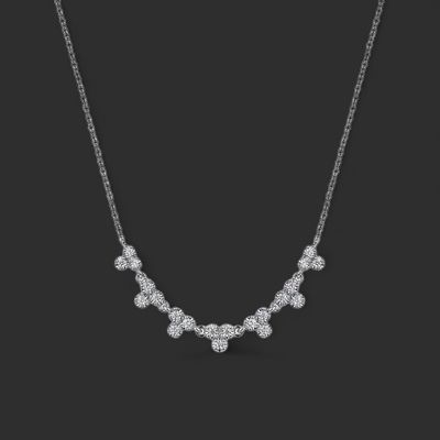 14KW Gabriel &amp; Co Diamond Teardrop Necklace