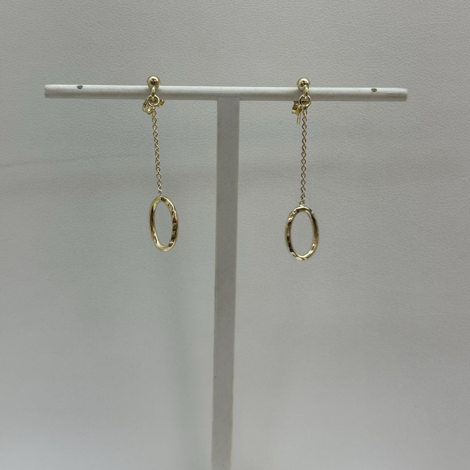 Gold Loop Dangle Earrings