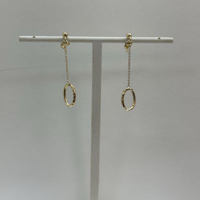 Gold Loop Dangle Earrings