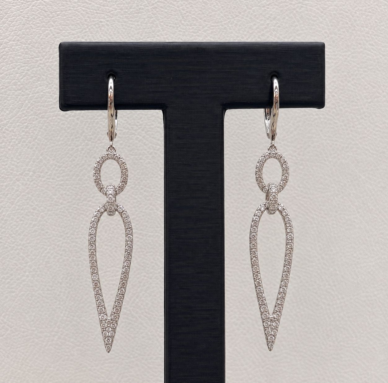 Gabriel &amp; Co Diamond Teardrop Earrings (1.0ct)