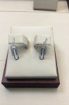 Diamond Paperclip Earrings