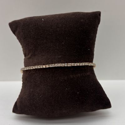 10KY Diamond (Princess Cut) Tennis Bracelet