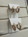 Rose Gold Hoop Earrings-Small