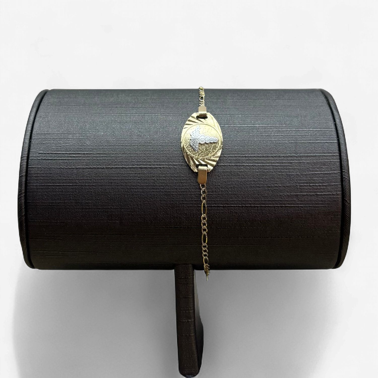 10k 2-Tone Gold Medical ID Bracelet (2.7g)